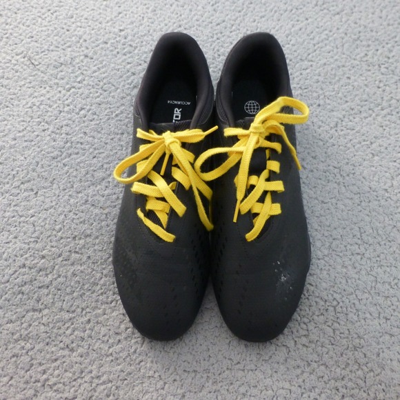 Adidas Predator Accuracy.4 Mens 10 Indoor Turf Soccer Cleats Black Yellow - Picture 5 of 10